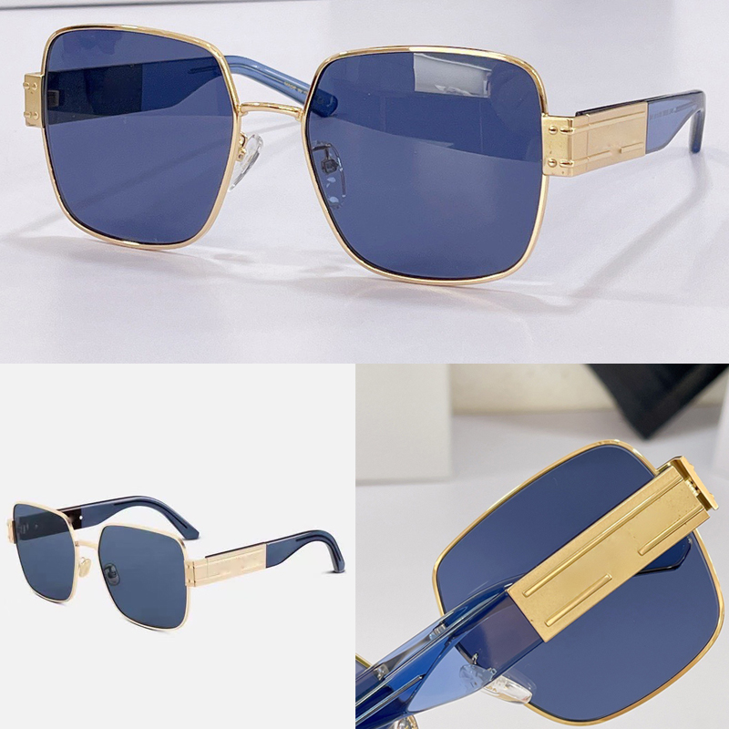 

Summer Sunglasses For Men Women SIGNATURE S4U Style Anti-Ultraviolet Retro Plate Metal Square Full Frame fashion Eyeglasses Random Box