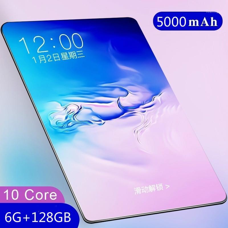 

2021 New Sale Game Tablets Pad 4G-LTE Bluetooth PC 6GB+128GB 10.1 Inch Android 9.0 Dual SIM Dengan GPS Kids Tablet1, Black