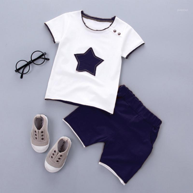 

Children clothes Summer Cartoon toddler boys strar print t-shirt +pants sport suits outfit1, Pt0892k