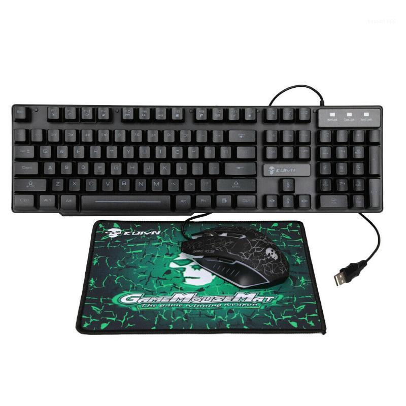 

Gaming keyboard and Mouse Wired keyboard with backlight Gamer kit floating design Gaming Mouse Set For PC Laptop1