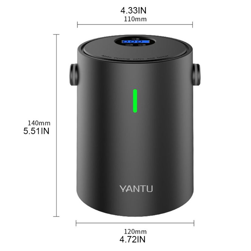 

Portable Car Mini Tire Digital Display Air Pump Inflator Hand Held Electric T8WF