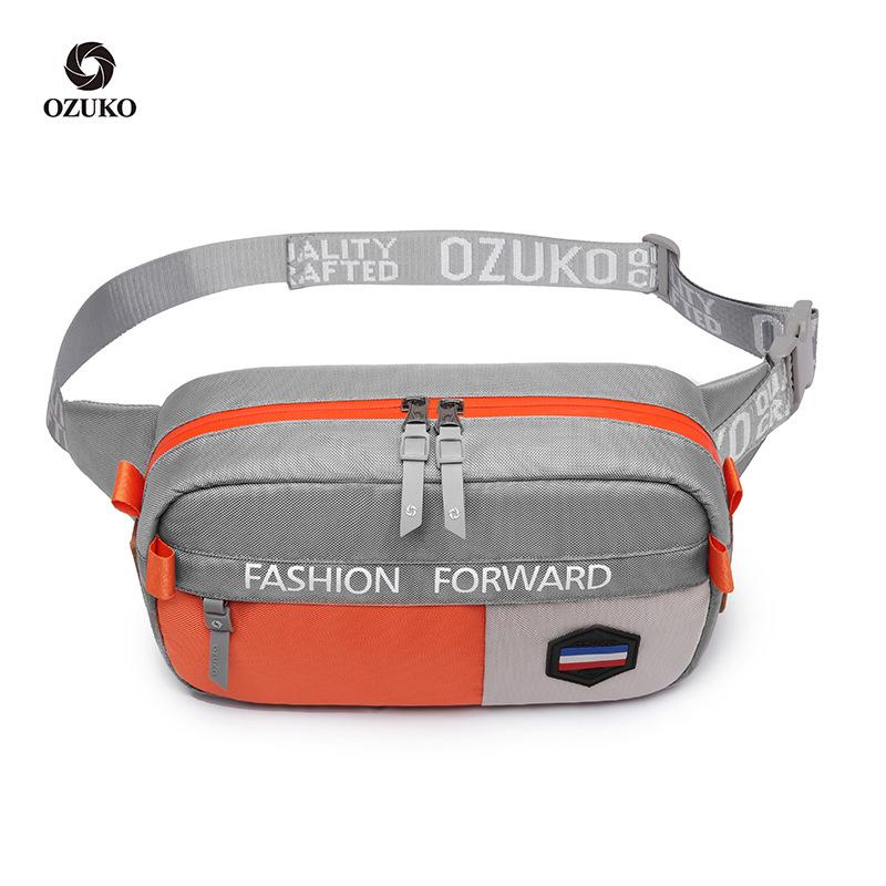 

Men Fashion Leisure Waist Pack Fanny Purse Light Sport Belt Bag Chest Boys Girls Women Travel Shoulder Running Hand Bags, Black