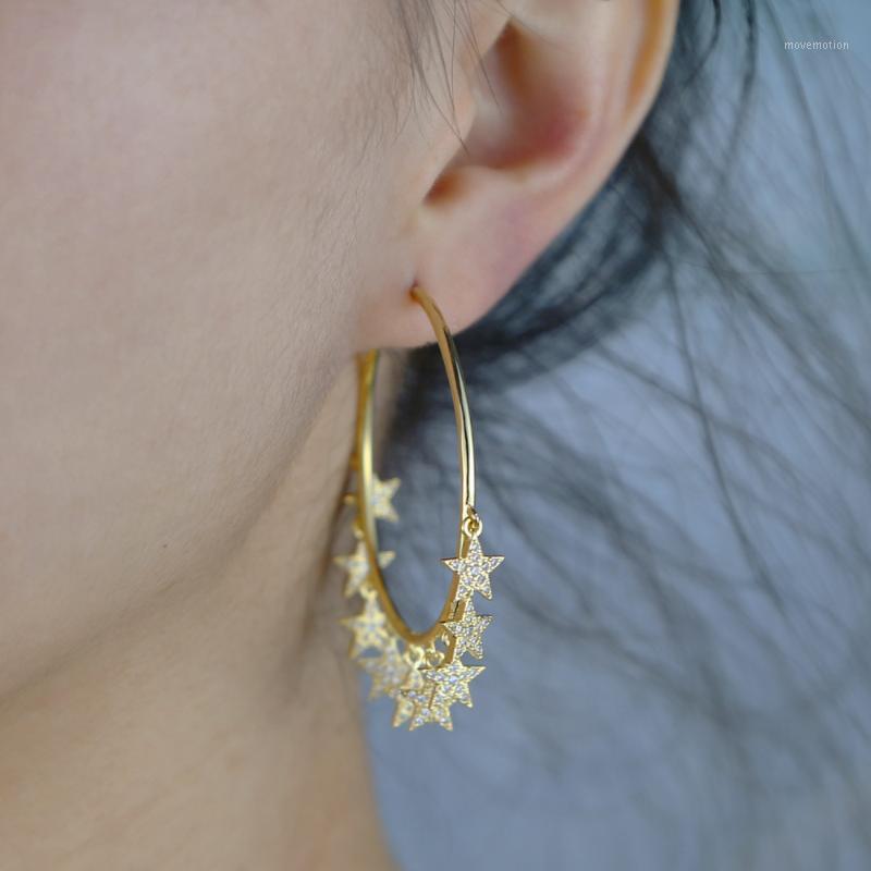 

Europe Big Exaggeration Fashion Oversize Various Stars Tassel Geometric Circle Open Hoop Earring For Women Bijoux Brinco Jewelry1