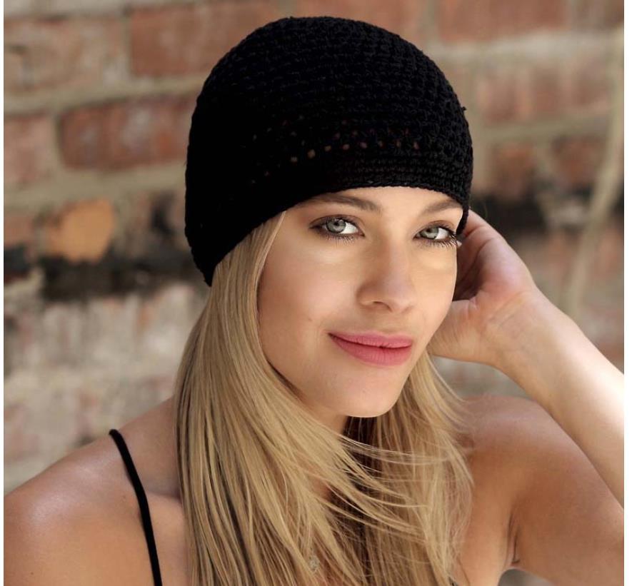 

New Handmade Crochet Knit Kufi Hat For Men and Women Fashion Cotton Knitted Koopy Cap Crochet Beanie Sleep hats Bonnets Chemo Caps, Mix color