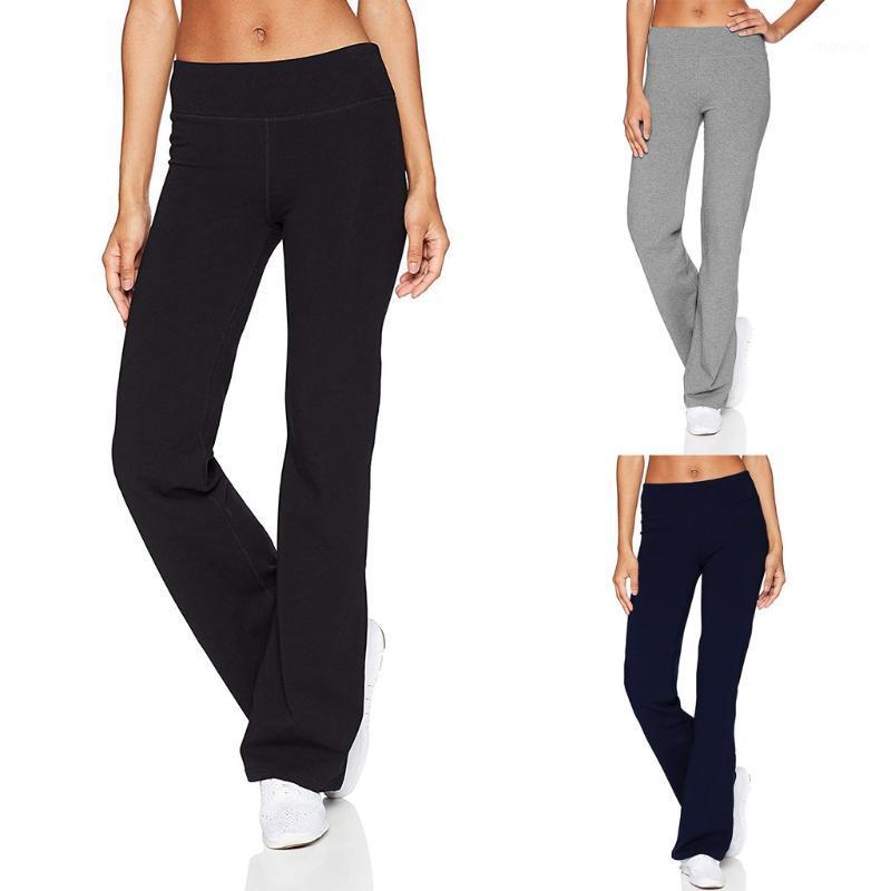 

Women's Casual Solid Color Slim Hips Loose Yoga Pants Wide Leg Sports Pants Sports fitness yoga ladies loose casual trouser #421, Gy