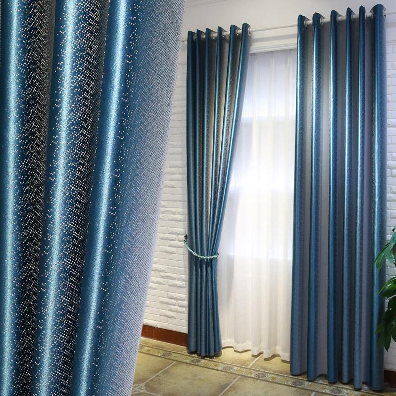 

Modern Blue Thicker Linen Thermal Insulated Curtains Blackout Curtain For Living Room Brdroom Window Drape JK157Z, White tulle