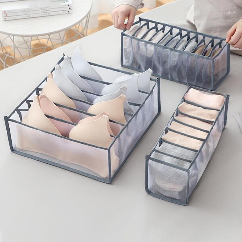 

3Pcs/Set Underwear Bra Organizer Storage Box Drawer Closet Organizers Boxes For Wardrobe Underwear Scarfs Socks Bra Organizer1