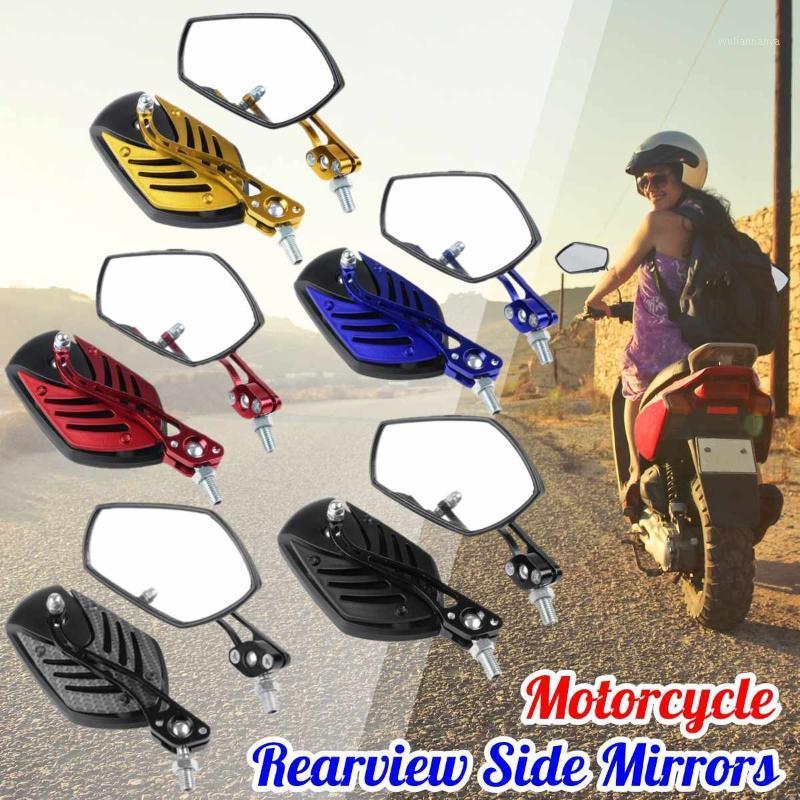 

Motorcycle Mirrors 2pcs Rearview Mirror Rotation Motorbike Scooter Aluminum Rod Side 10mm