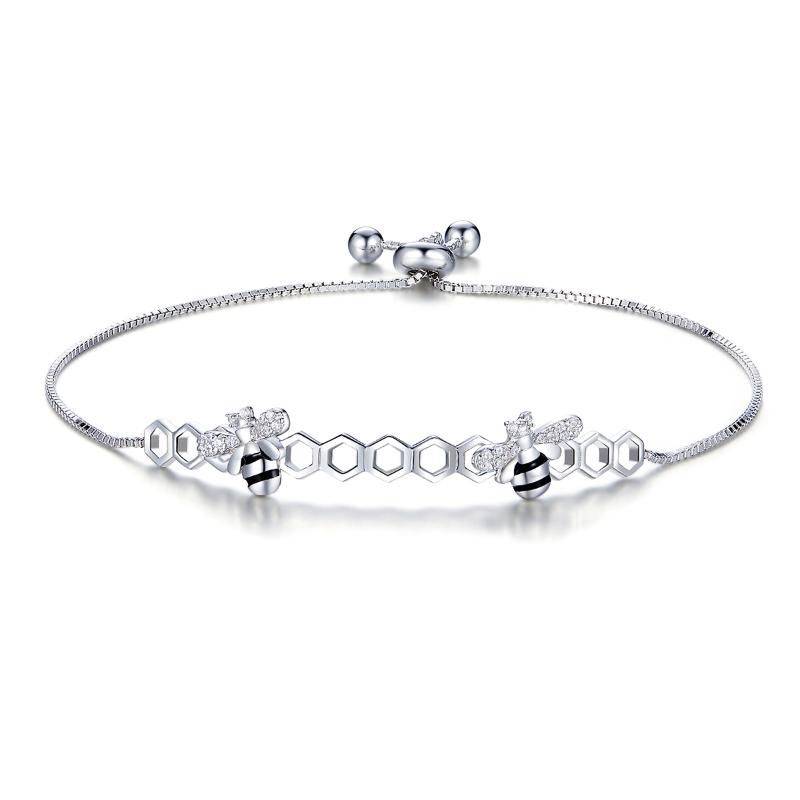 

STB3 Stainless Steel Bracelet Colorful Link Chain Thin Charm Bracelets for Women