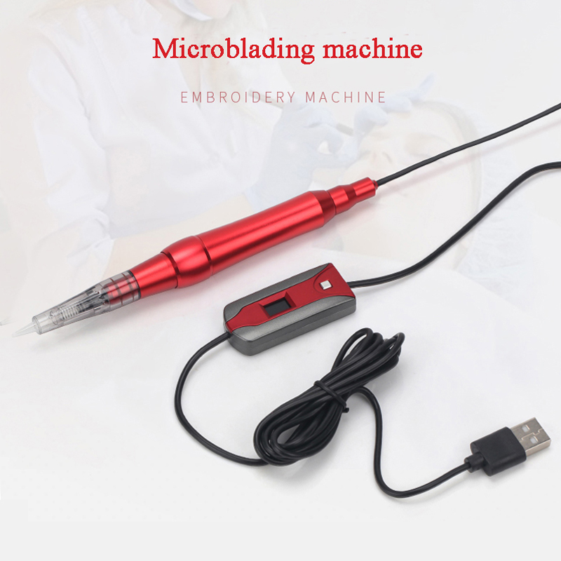 

1pc Microblading Machine Pen with Needles Professional Digital Machine for Semi Permanent Makeup Tattoo Eyebrow Lip