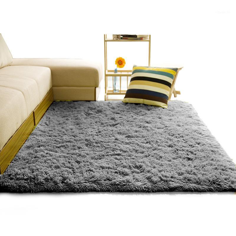 

Shaggy Carpet For Living Room Home Warm Plush Floor Rugs fluffy Mats Kids Room Faux Fur Area Rug Living Mats Silky Rugs451, Blue