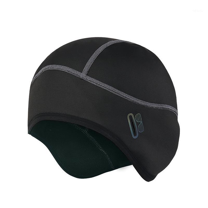 

New Winter Thermal Bicycle Cap Snow Road Bicycle Hat Sports Warm Cycling Headwear Polyester Cycling Cap Bike Hat1, Black