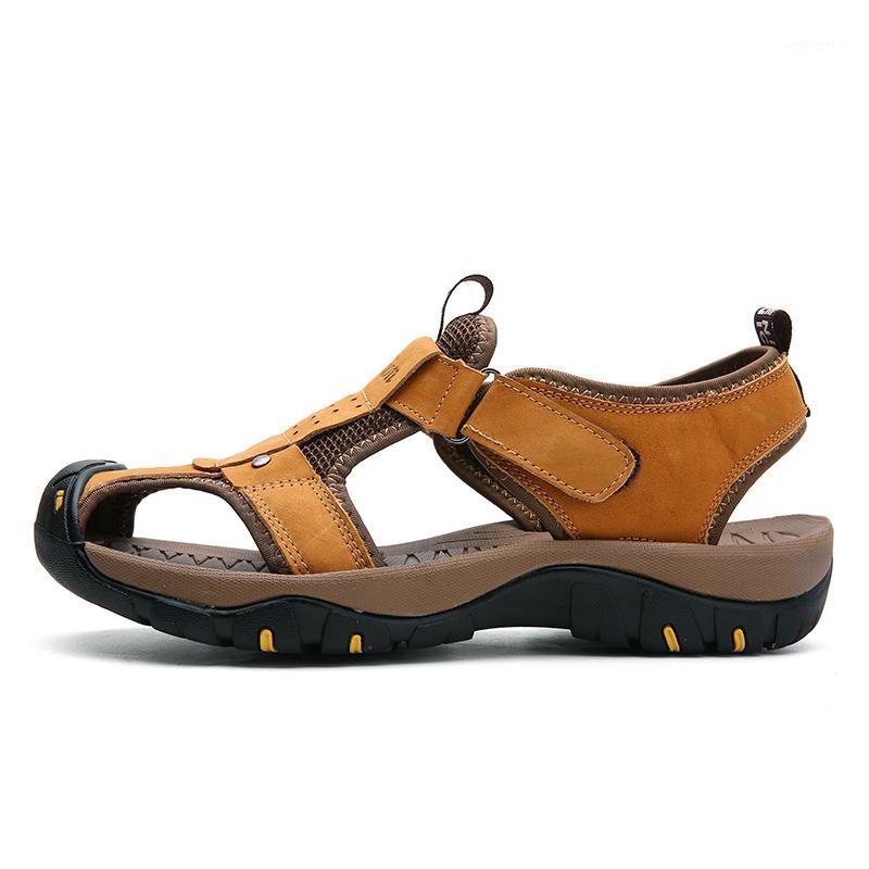 

erkek sandal slippers sandels playa for beach mens heren sandalsslippers para deportivas casual 2020 rasteira summer safety ete1, Brown