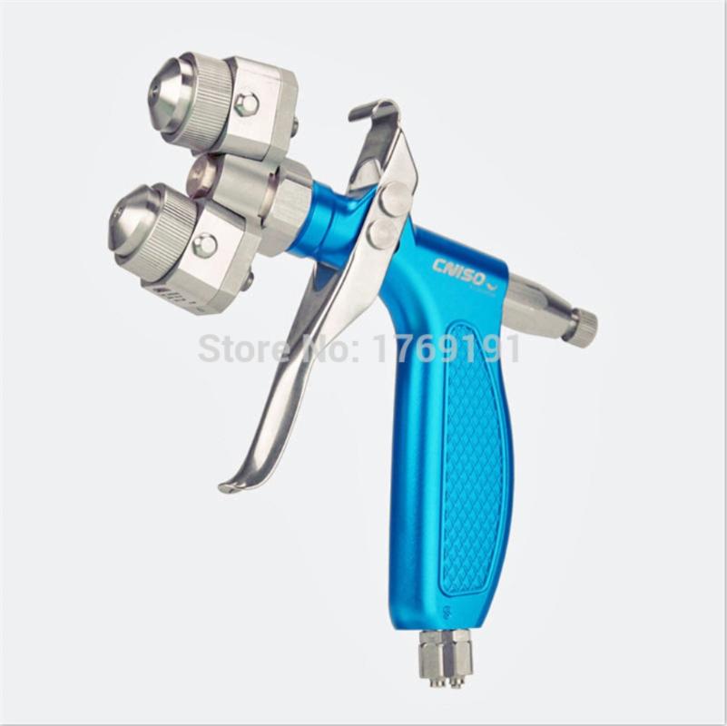 

High-quality double-head stainless steel acid-resistant double-head spray gun electroplating chromium silver pneumatic tools