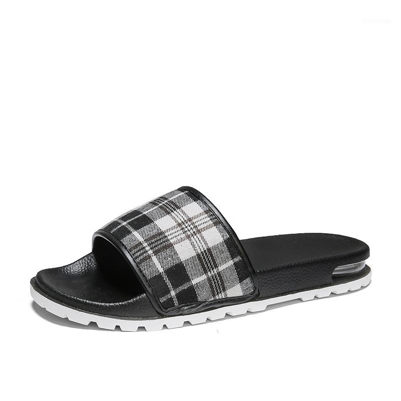 

2020 Summer Canvas Zapatos Hombre Men's Flip Flops Beach Sandals Male Fashion Indoor Home Slippers Flat Shoes Bath Sandalias1, Black