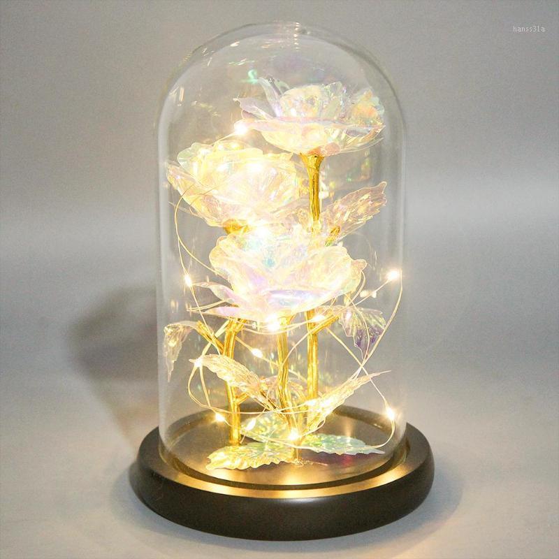 

in Glass Dome Preserved Fresh Flower Eternal Flower Gold Foil Rose Rose Valentine'S Day Anniversary Present NEW Year1