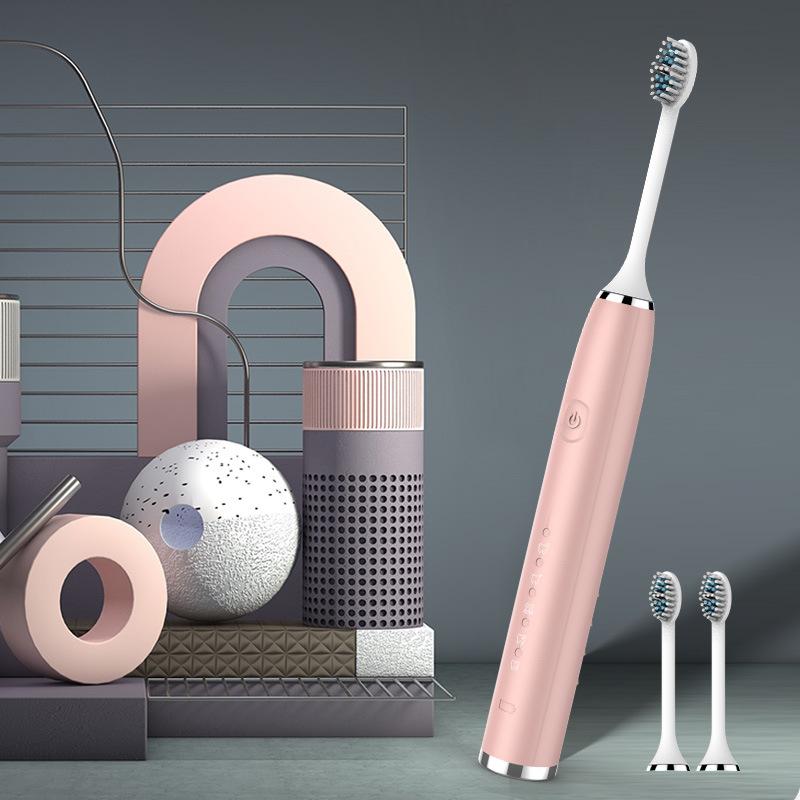 

Electric Toothbrush USB Sonic Clean Vibration Electric Toothbrush 5 Modes Pressure Sensor IPX 7 Waterproof Tooth Brush