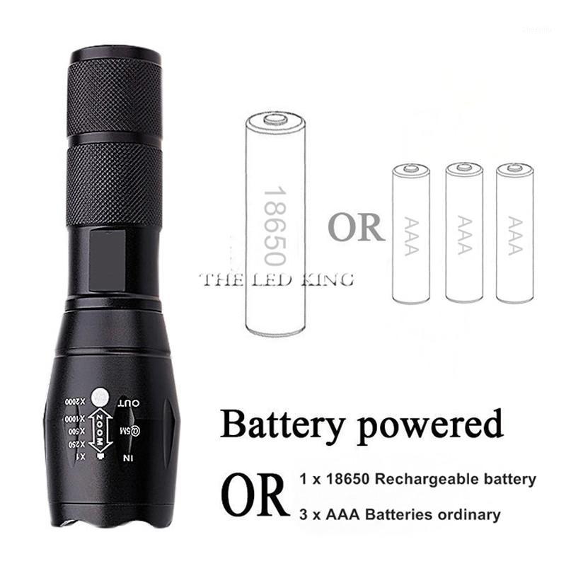 

10000LM T6 L2 V6 LED Handheld Tactical Zoom Torch Light Camping Lamp for 18650 or 26650 Rechargeable Battery1