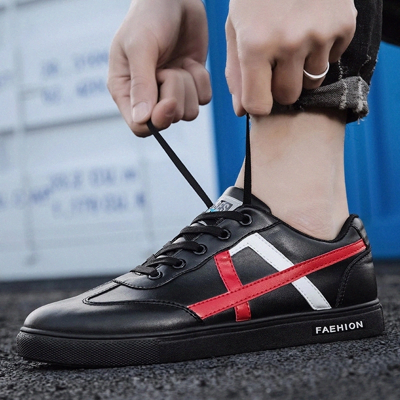 

Men Leather Shoes Men Casual Shoes Man lace up outdoor Spring Summer Moccasins Fashion breathable Male Shoes Black Footwear #275I