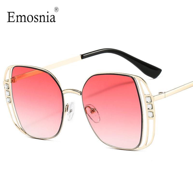 

Sunglasses 2021 Vintage Diamond Square Women Crystal Hollow Design Luxury Fashion Sun Glasses For Female Rhinestone UV400
