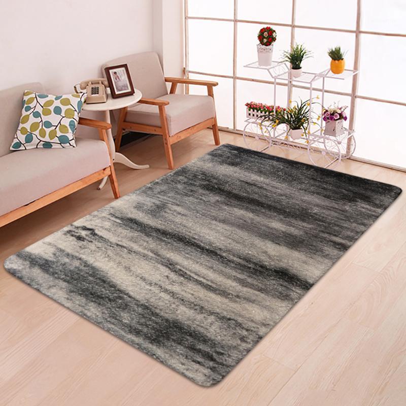 

Ink Gray Color Parlor Floor Area Rug Stair Corridor Mat Decor Doormat Fluffy Non-slip Bathroom Kitchen Rugs Living Room Carpet1, No.1