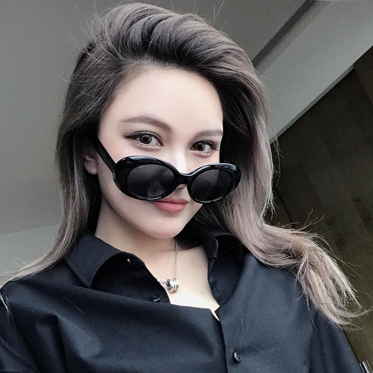 

Vintage 90s Sunglasses Women Brand Designer Oval Sunglasses Cat Eye Mirror Lens Men Ladies Sun Glasses Quality
