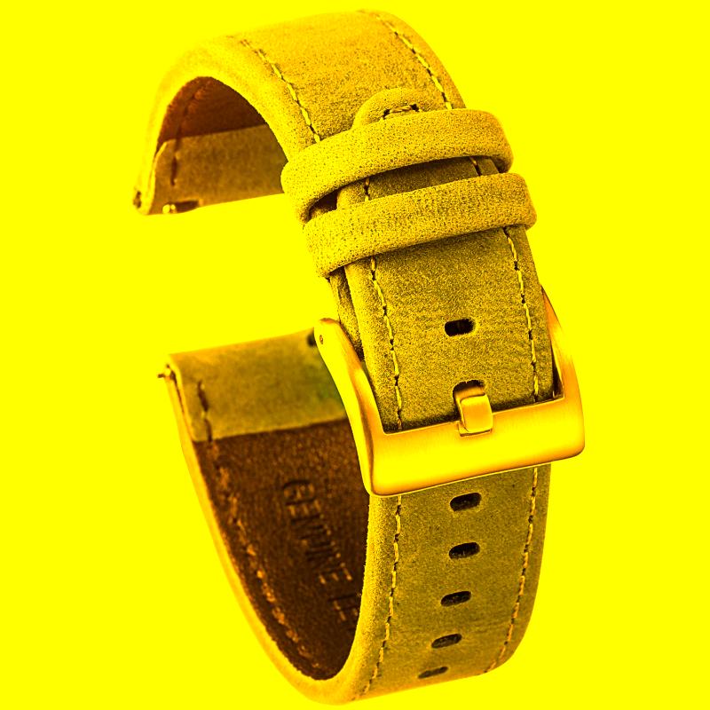 

Watch Bands Hemsut Genuine Leather Bracelet Quick Release Grey Calf Replacement Strap For Women Men 18 20mm 22mm