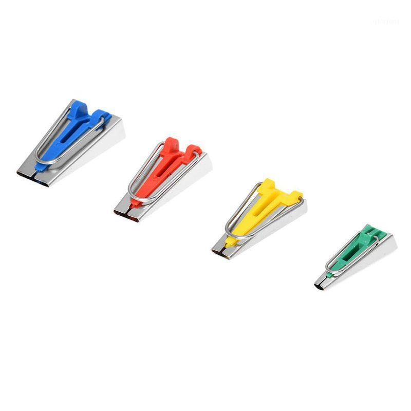 

Set of 4 Size Fabric Bias Tape Maker Tool Sewing Quilting 6mm/12mm/18mm/25mm1