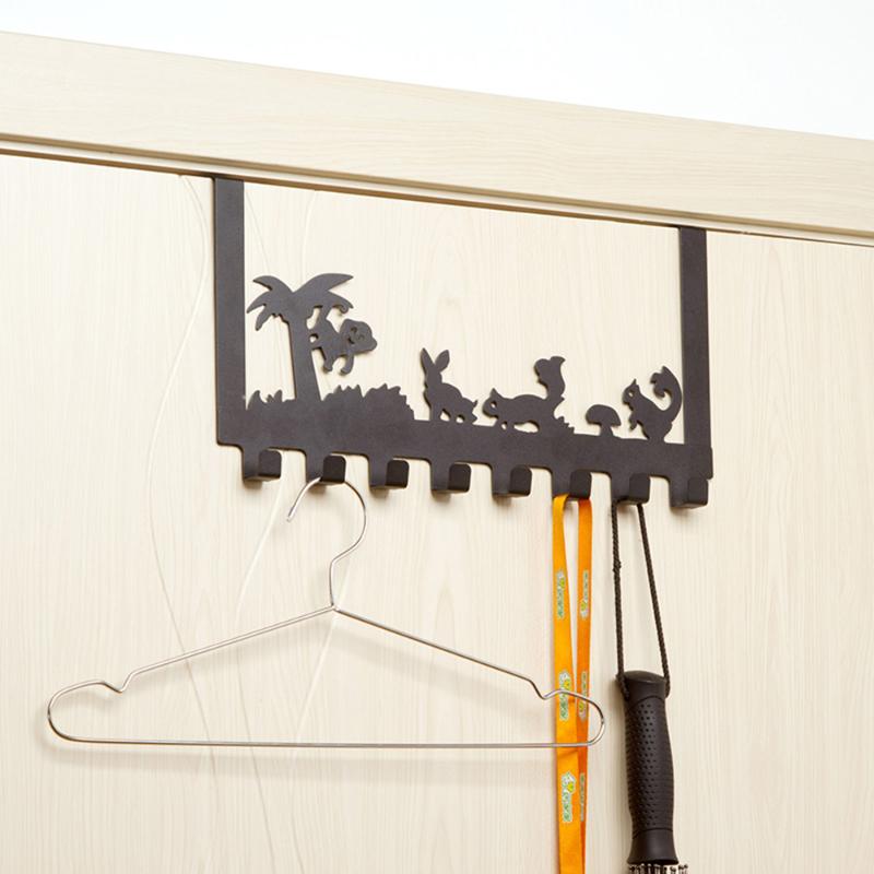 

Strong Iron Door Hanger Hook Magic Stainless Steel Door Hook Key Coat Back Hanger for Bathroom Kitchen Home Organizer