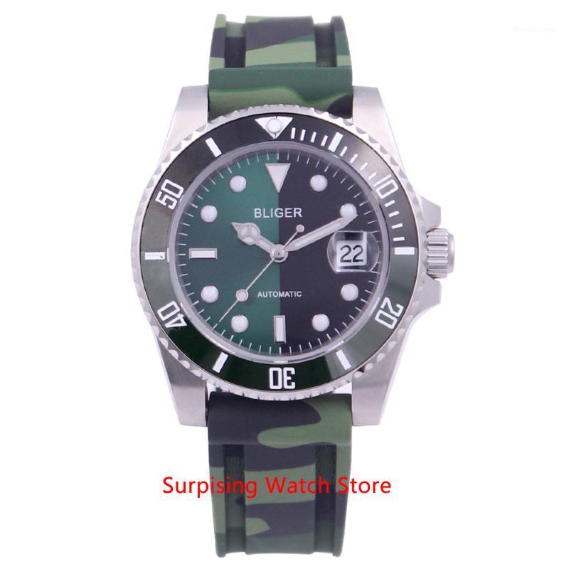 

Bliger 40mm Miyota Automatic Mechanical Mens Watch Luxury Sapphire Crystal Watch Luminous Waterproof Clock Wristwatch Men1, No1