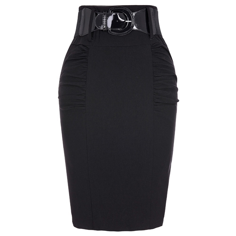 

Sexy party pencil Skirts Womens Business Work Office Skirt sashes High Waist Elastic Bodycon Slim Fitting Ladies Skirts Y200326, 6 bodycon skirt