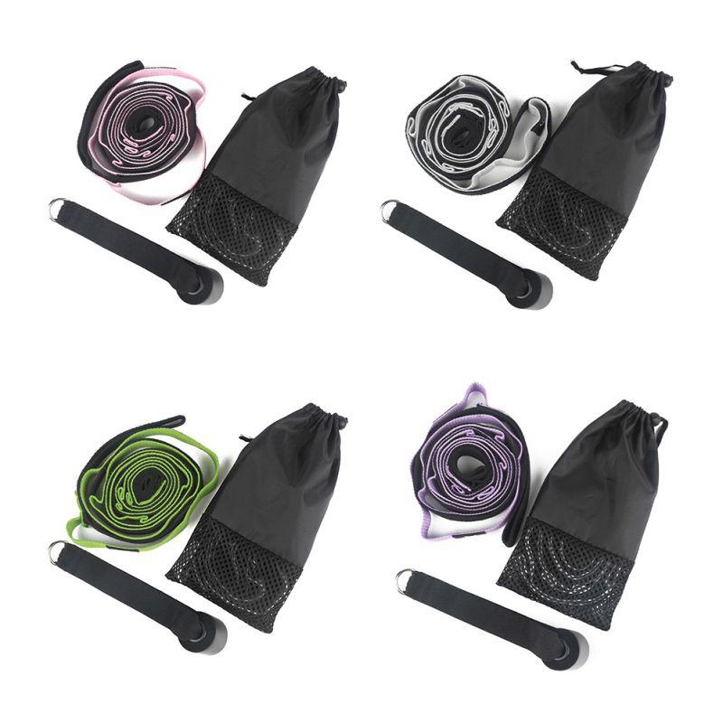 

Yoga Stretch Strap Aerial Anti-Gravity Rope With Grip Loops Fitness Exercise Gym Waist Leg Resistance Belt, Green