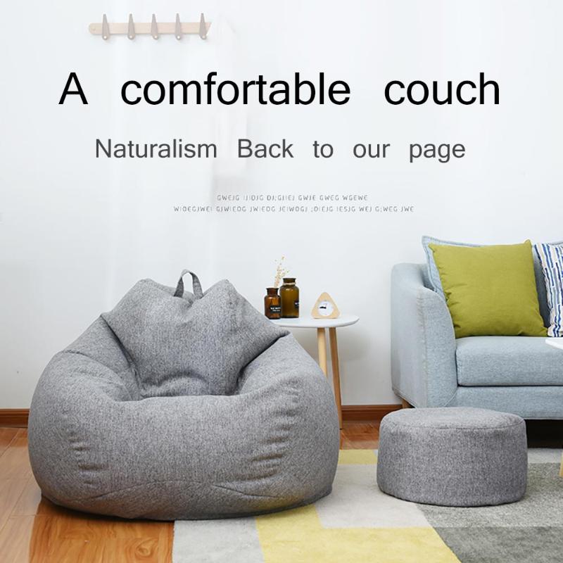 

Bean Bag Chair with Filling Big Puff Seat Couch Bed Stuffed Giant Beanbag Sofa Pouf Ottoman Relax Lounge Furniture for practical
