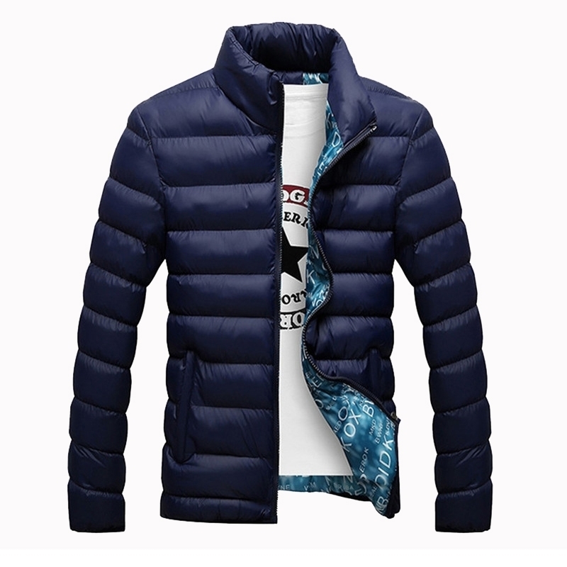 

New Jackets Parka Men Hot Sale Quality Autumn Winter Warm Outwear Brand Slim Mens Coats Casual Windbreak Jackets Men -6XL 201124, Navy-2