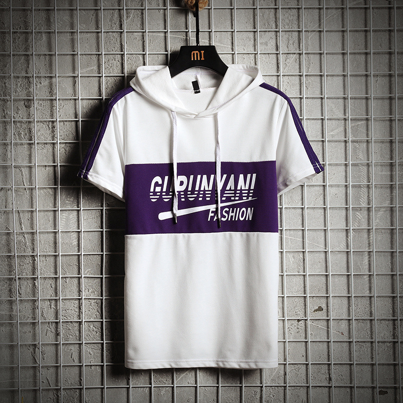 

Mens Hoodies Men 2020 Summer Patchwork Side Striped Sweatshirt Male Hip Hop Harajuku Japanese Streetwear Hoodie Men, Purple hoodie men