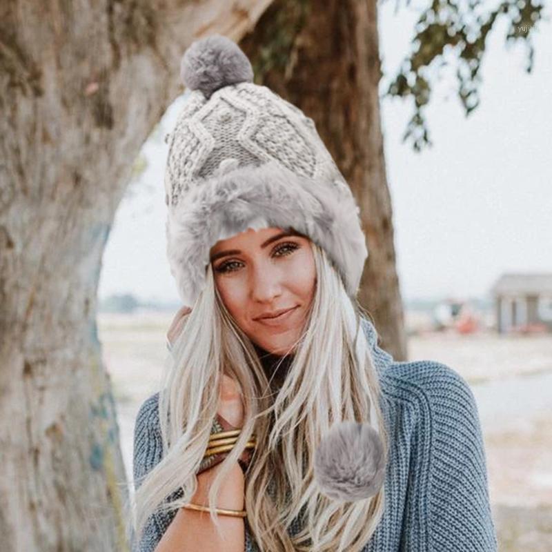 

Hat Women Men Knitted Warm Winter Hats For Women Men Casual Ball Set Thick Warm Solid Hat Beanies Bonnet T31