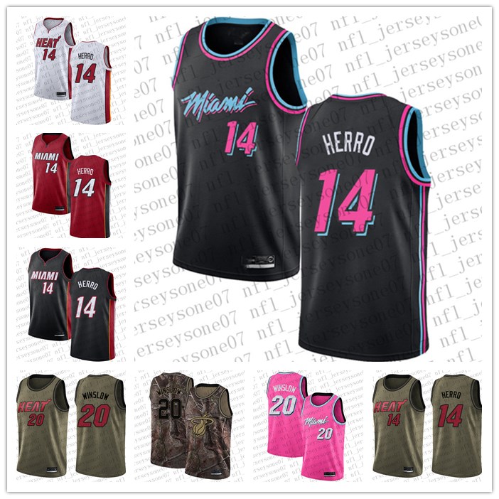 

Men women youth miami Heat 14 Tyler Herro #20 Justise Winslow Black Basketball Swingman Icon Edition custom Jersey