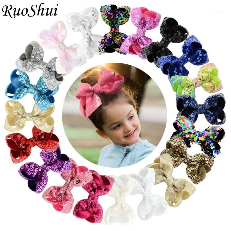 

Ruoshui Girls Grosgrain Ribbon Sequin Hair Bows Kids Hairpins Bowknot Hair Accessories Grip Child Toddler Boutique Clips1, Black