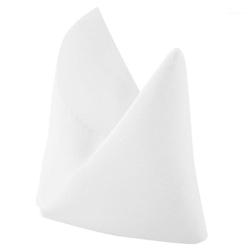 

WSFS Hot 10pcs Polyester Fabric Napkin 18.5 x 18.5inch (47 x 47 cm) Solid Polyester Machine Washable Napkins for Holiday Dinner1
