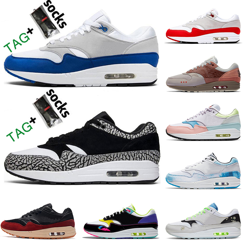 

2021 with socks top quality CNY womens mens hot sale running shoes 1 1s elephant anniversary royal Obsidian trainers sports sneakers, A evergreen aura 36-45