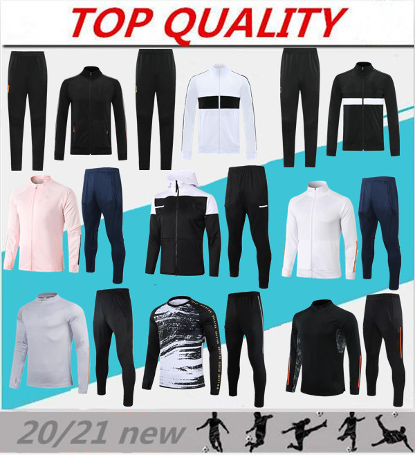 

2020 2021 men jogging soccer training suit jacket 20 21 football tracksuit survêtement de football chándal de fútbol