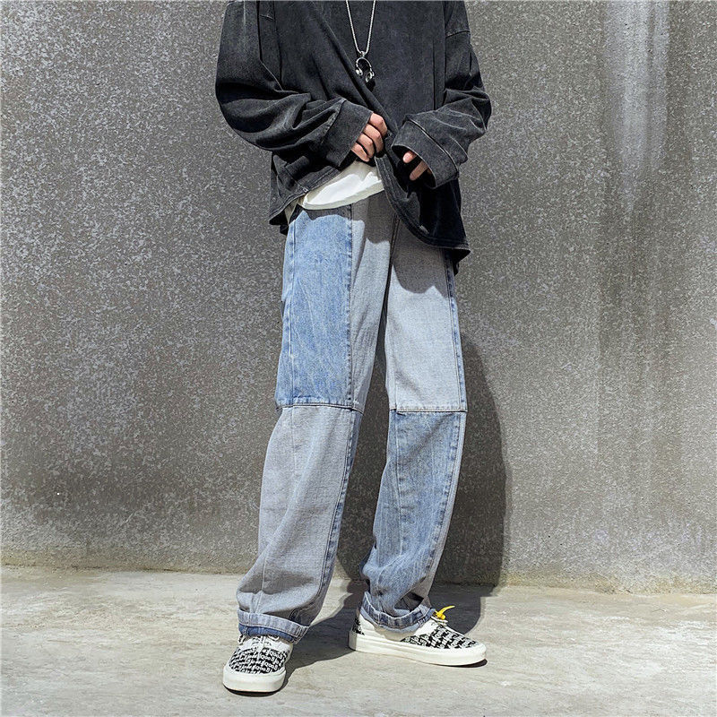 

Breeze 2021 Pants Winter Fashions New Style Loose Big Blue Straight Hip Free YEI0