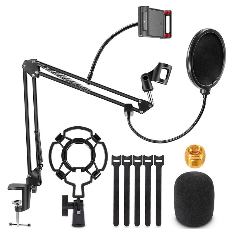 

Microphone Holder,Adjustable Cantilever Holder,for Blue Snowball and Other Microphones,for Streaming,Dubbing,Etc