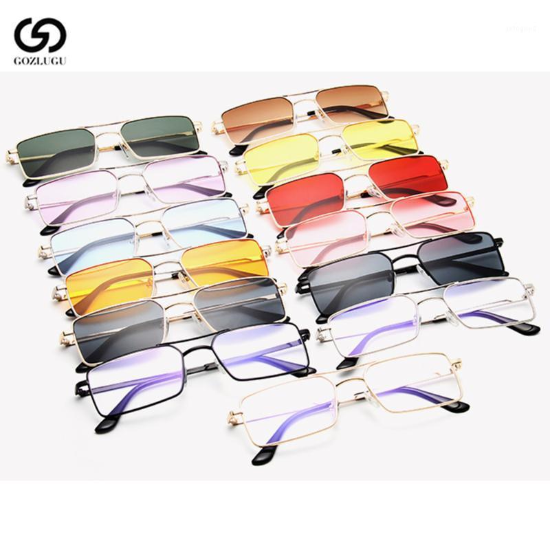 

Sunglasses GOZLUGU Fashion Thin Narrow Rectangular Ladies Section Brand Design 20211