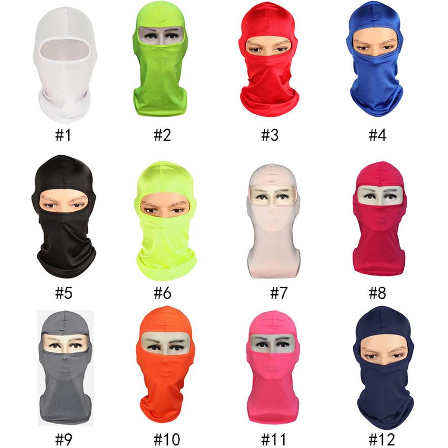 

Outdoor Balaclavas Sports Neck Face Mask Ski Snowboard Wind Cap Police Cycling Motorcycle Masksa12, Random colors