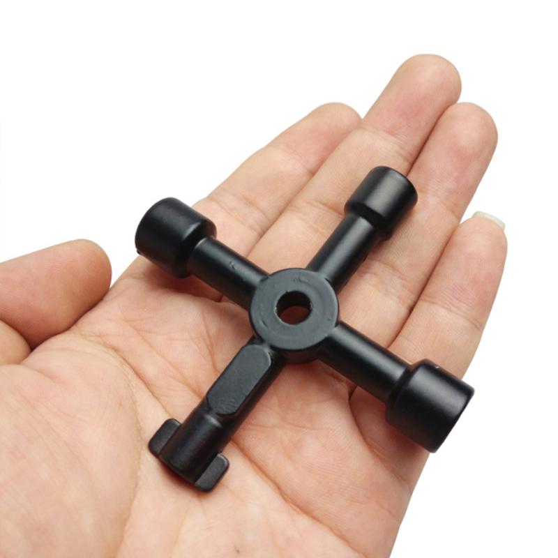 

Multifunctional cross triangle key wrench water meter valve square hole key Electric cabinet wrench