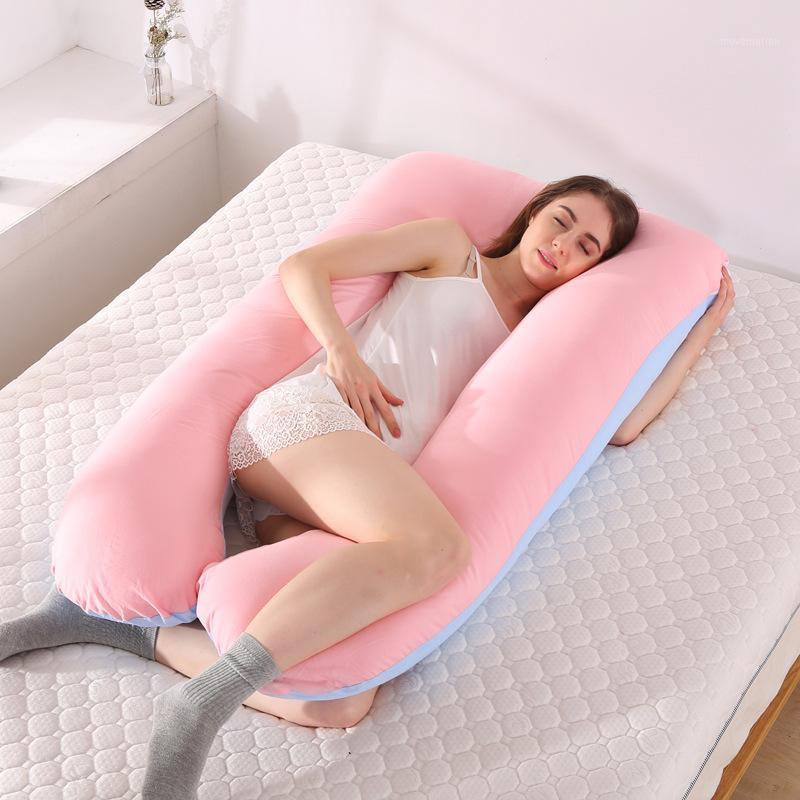 

New Sleeping Support Pillow For Pregnant Women Body Cotton Pillowcase U Shape Maternity Pillows Pregnancy Side Sleepers Bedding1