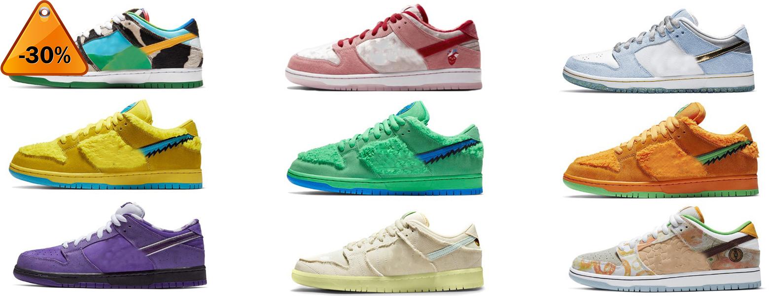 

2022 Authentic Chunky Dunky Sb Shoes Low Ben Grateful Concepts Purple Lobster Strangelove Sean Cliver Dead Street Hawker Men Women Outdoor