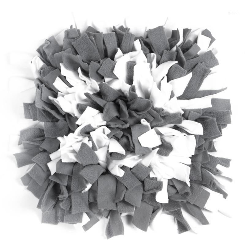 

Top-Dog Snuffle Mat, Hand Woven Dog Sniffing Pad Soft Pet Nose Work Smell Snuffle Mat Training Feeding Foraging Skill Blanket Do1, White