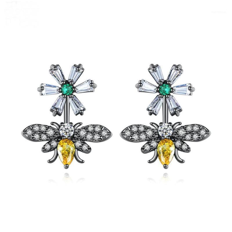 

fashion vintage cubic zirconia bee earring for women1